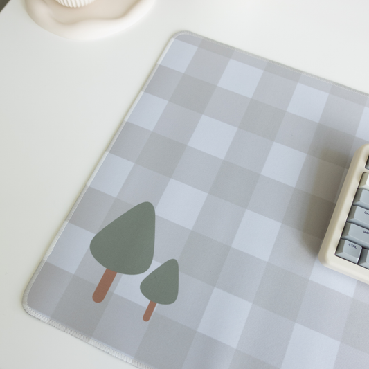 Forest Green Plaid Deskmat